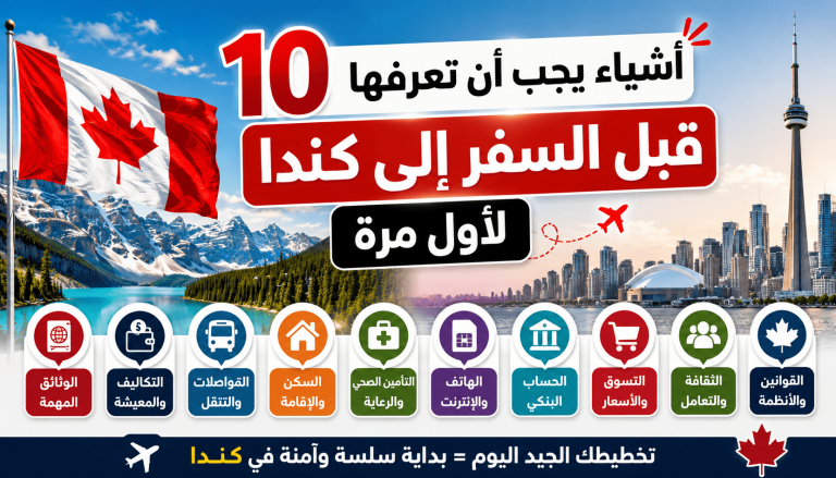 10 أشياء يجب أن تعرفها قبل السفر إلى كندا لأول مرة
